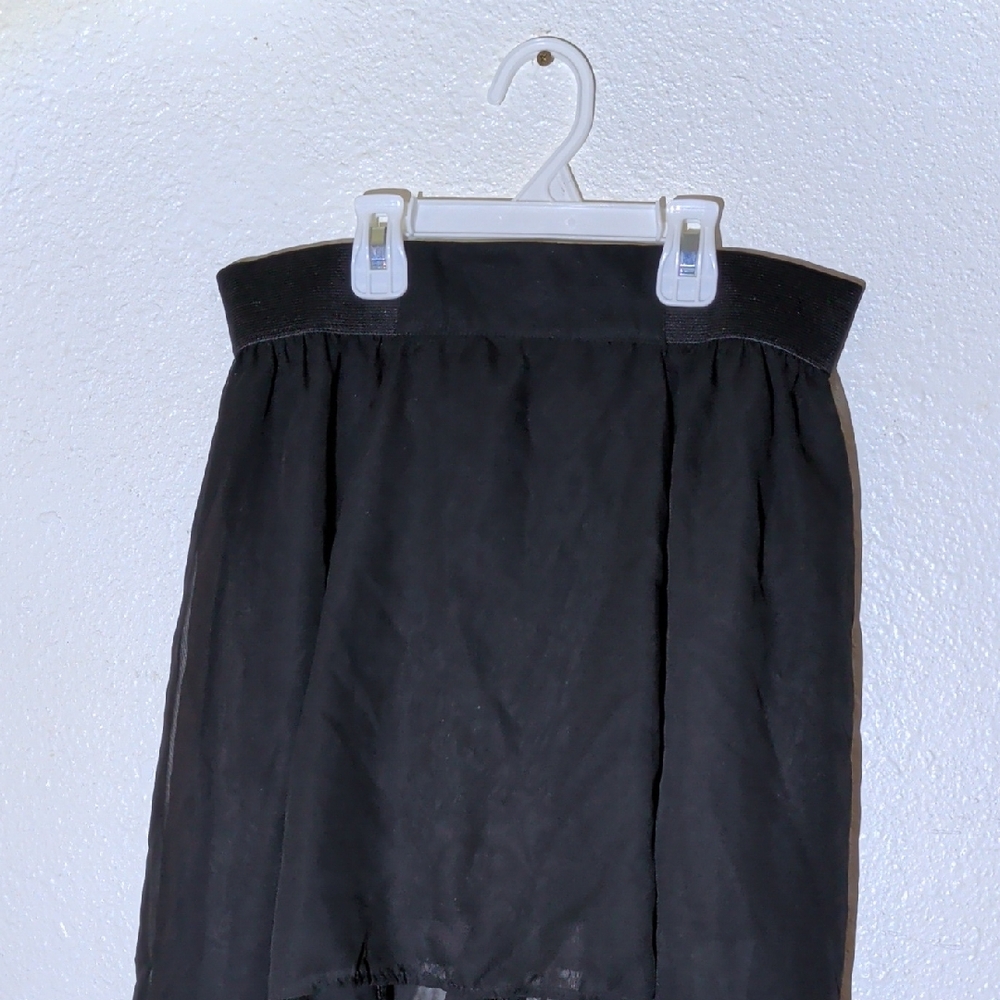 Black High-Low Skirt - Picture 7 of 11